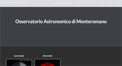 Desktop Screenshot of osservatorioastronomico.info