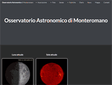 Tablet Screenshot of osservatorioastronomico.info